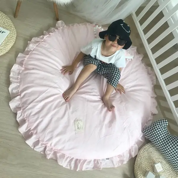 120 см размер Cutton Детская игра коврик Детский ковер пол хлопок ползать Tapete Para Bebe в