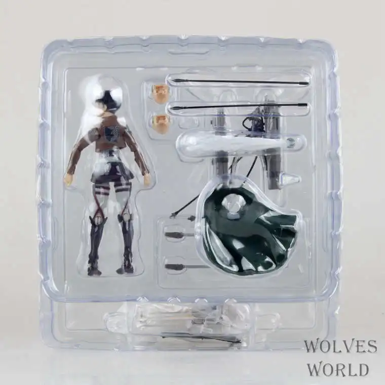 Аниме Фигурка 14 см атака на Титанов Shingeki no Kyojin Rivaille Figma 213 в штучной упаковке ПВХ