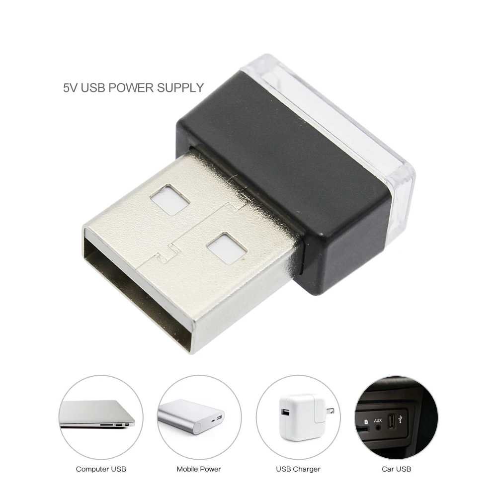 ANBLUB USB ночной Светильник s 5 цветов светодиодный светильник для интерьера