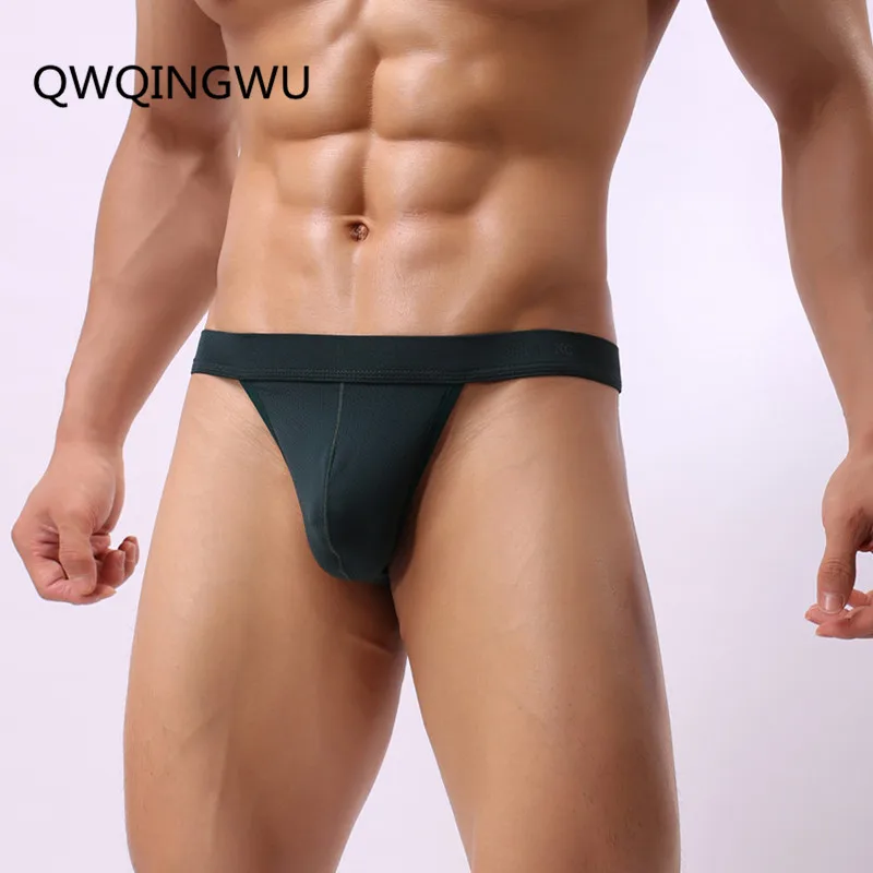 

Men's Sexy Briefs Nylon Gay Underwear Men Exposed Buttocks Underwear Thong Comfortable Jockstrap T Back Breathable Briefs Tanga