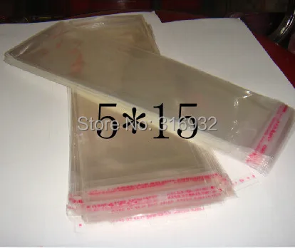 Прозрачный из целлофана с застежкой/BOPP/полиэтиленовые пакеты ПВХ 5*15 см