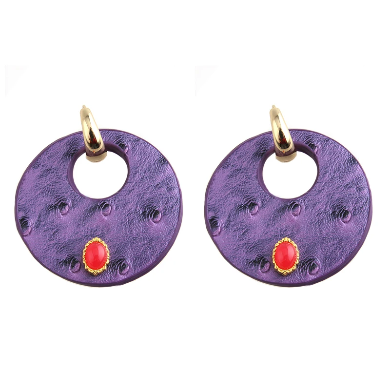 Висячие большие серьги болтающиеся в богемном стиле разноцветные женские