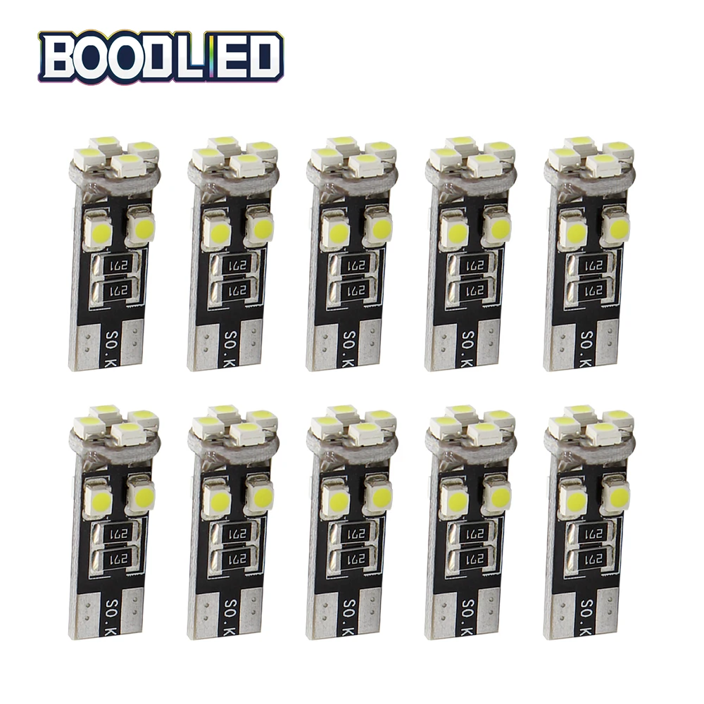 10X T10 W5W светодиодный светильник Canbus без ошибок 3528 1210 SMD 8 168 192 белый для автомобиля