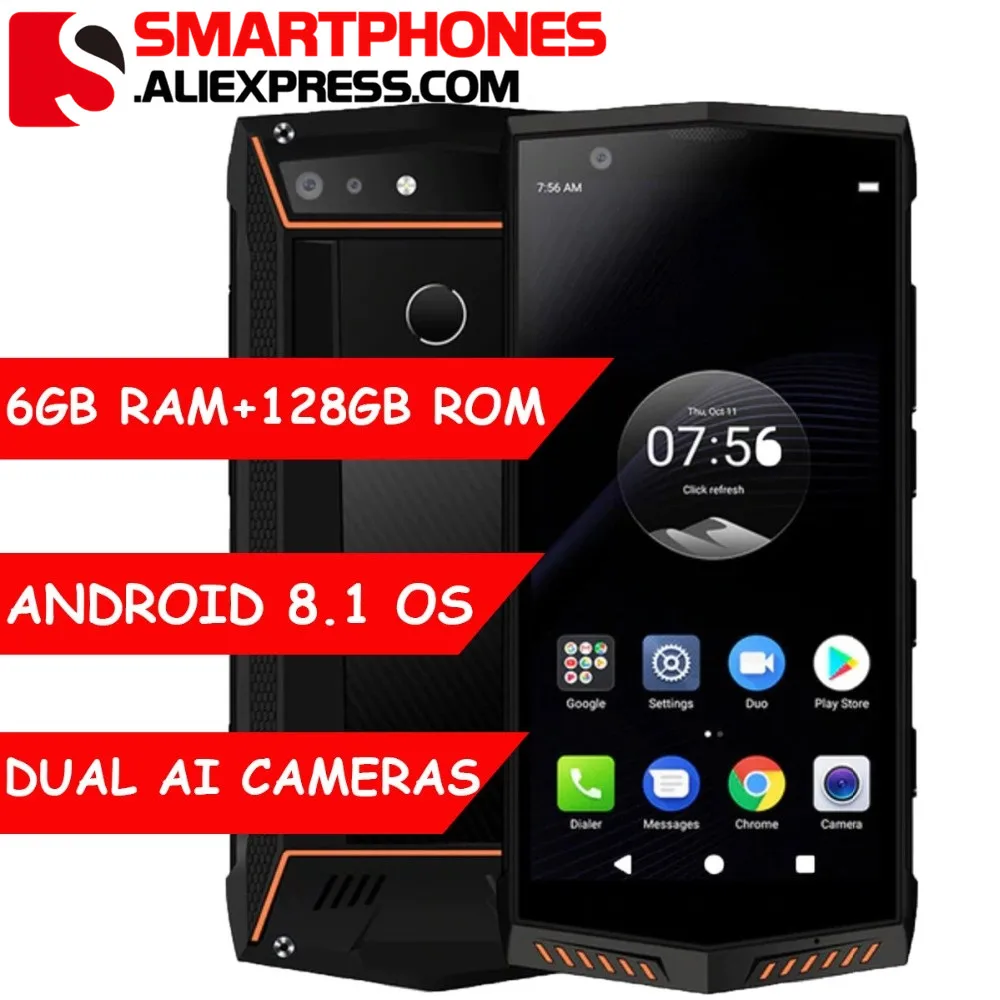 Poptel P60 смартфон IP68 водонепроницаемый 5 7 дюймов FHD Helio P23 Восьмиядерный мобильный