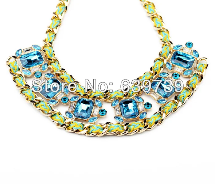 Ожерелье из зеленой ткани в форме круга для летнего дня по оптовой цене |