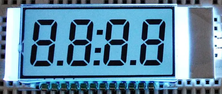 12PIN TN положительный 4-знака после запятой сегмент ЖК-дисплей Панель белый/желтый и зеленый цвета/синий Подсветка 3V тактовый ЖК-дисплей Дисплей - Цвет: White Backlight