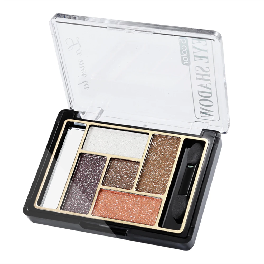 Косметический набор 5 цветов/набор для макияжа Тени век Палитры Glamorous Shimmer Цвета