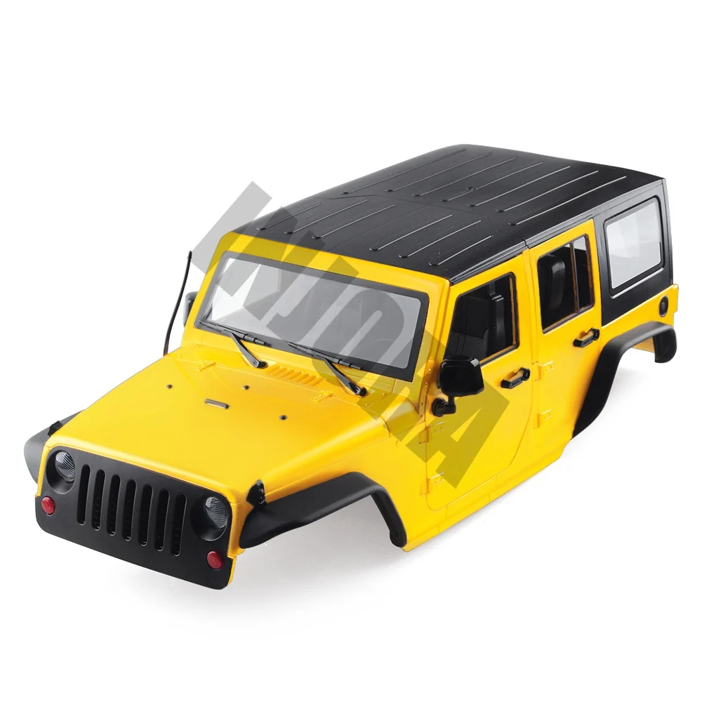 Yellow 8 цветов доступны 1/10 RC Рок Гусеничный 12,3 дюймов 313 мм Колесная база корпус для осевой SCX10 и SCX10 II 90046 90047 - Цвет: Yellow