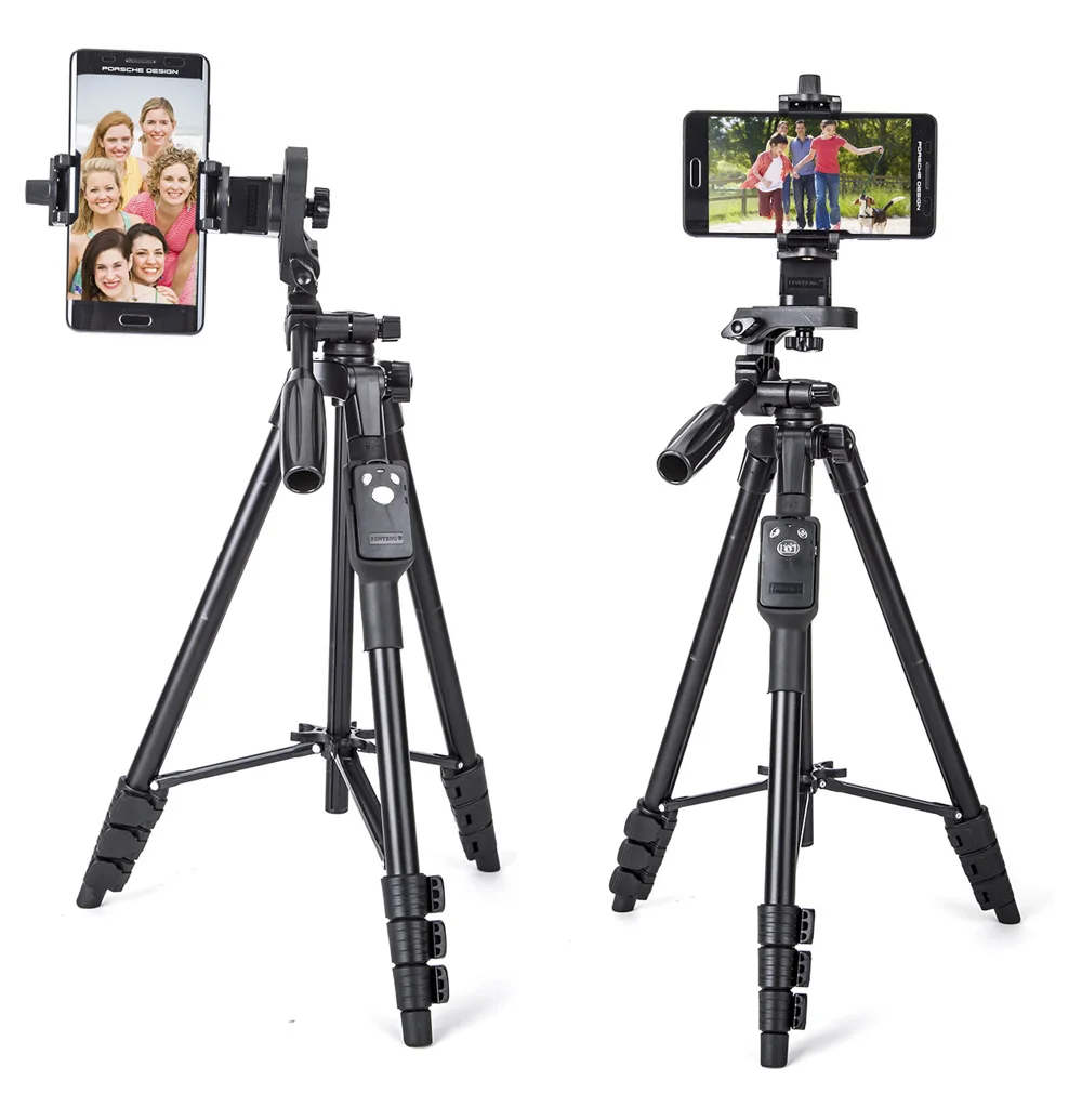 

Yunteng 5218 Camera Tripod Self-Portrait Monopod Bluetooth Remote Control Selfie Phone Clip
