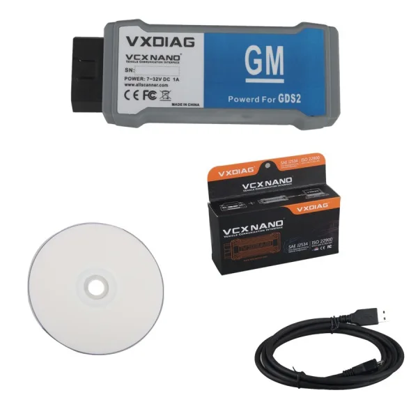 [Дистрибьютор VXDIAG] VXDIAG VCX NANO GDS2 и TIS2WEB система диагностики/программирования для GM