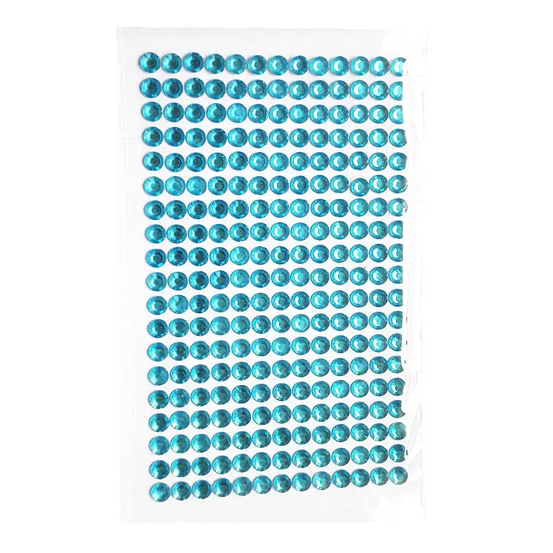 6 мм детские игрушки стразы наклейки акриловый синий кристалл самоклеющийся