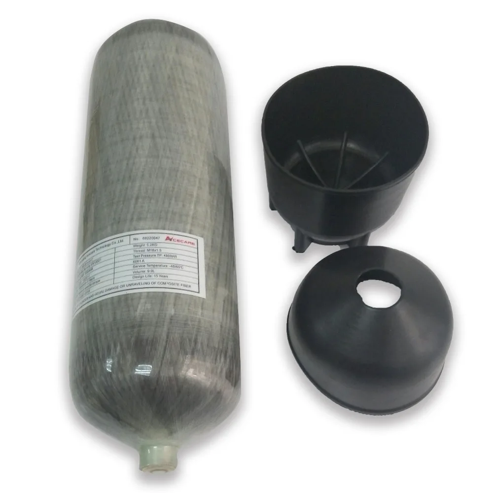 Bestellen AC16891 6.8L Carbon Faser Pressluftatmer Paintball Tank Flasche Zylinder 300Bar 4500Psi Air Gun Pcp Hochdruck Zylinder Unterwasser Pistole