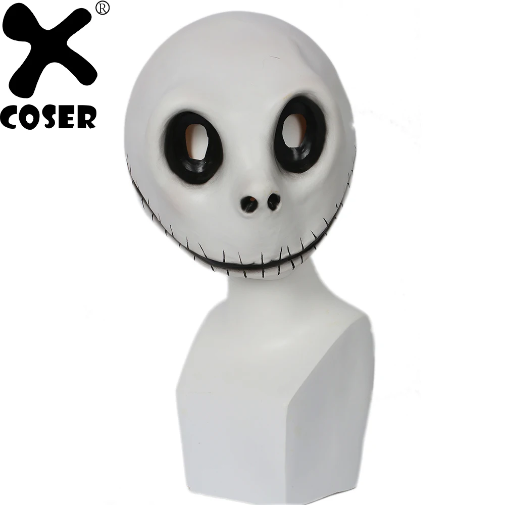 XCOSER Кошмар перед Рождеством Джек Скеллингтон маска реквизит для косплея из