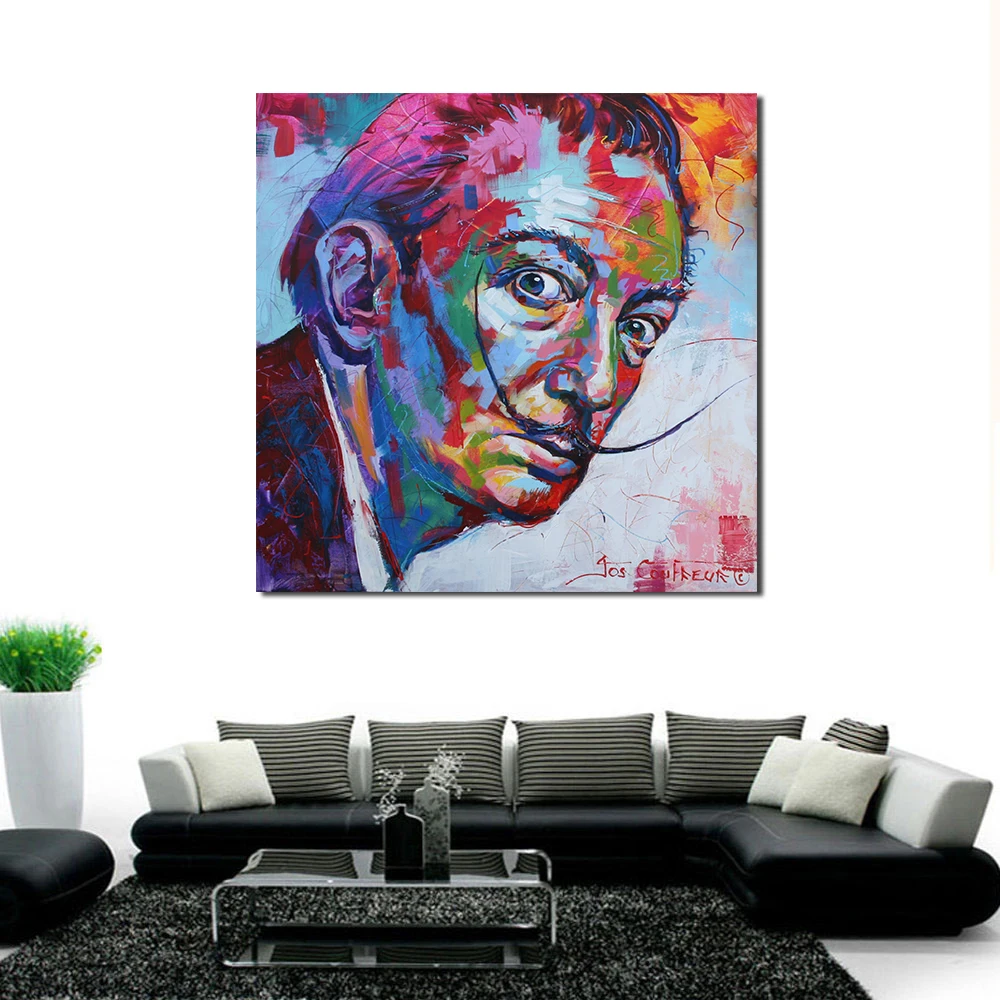 JQHYART Salvador Dali Home Decor Print Living Room Modern Canvas Painting Wall Art No Frame Picture | Дом и сад