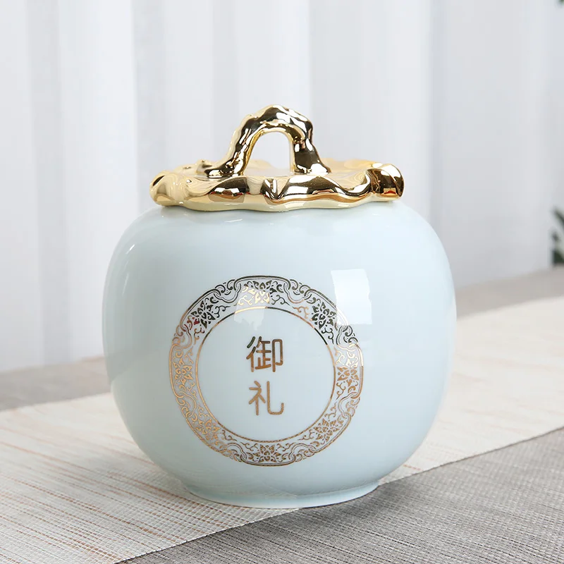 Банка для хранения чая в Королевском Стиле керамическая герметичная банка