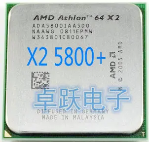 Процессор AMD Athlon 64 X2 5800 + 3 0 ГГц/1 м/1000 ГГц Разъем am2 100% рабочий бесплатная доставка |