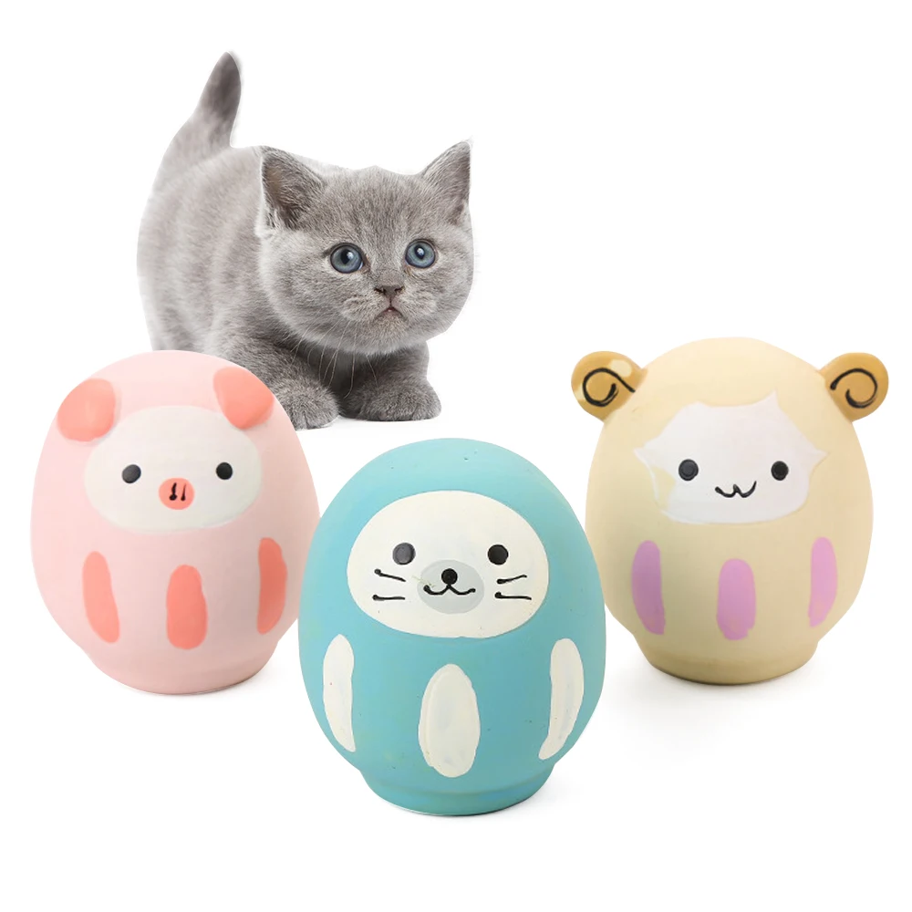 TRP игрушки для собак Милые TPR маленькие животные кошка игрушка резиновые укусы