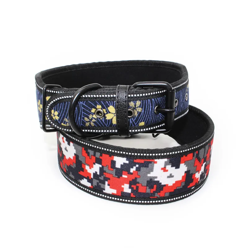 Heavy Duty Adjustable Pet Dog Collar for Small Medium Large Dogs Reflective Puppy Big Dog Collar Leash Chihuahua Beagle Collars
