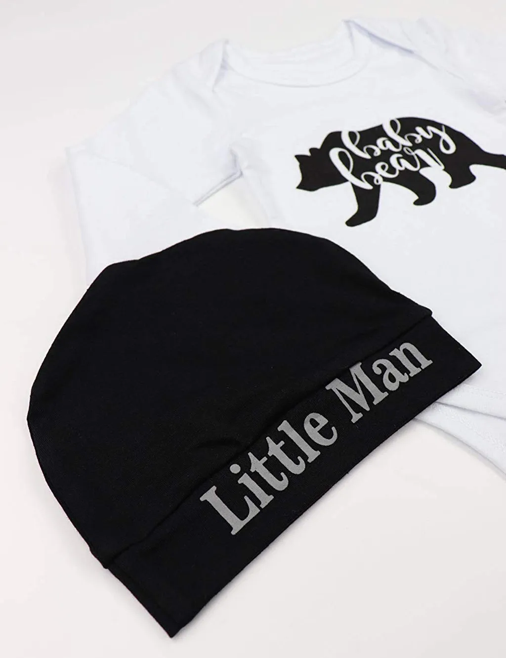 Kids Clothes Newborn Baby Boy Girl Letter Print Romper+Pants+Hat 3PCS Outfits Set Bebek Giyim | Детская одежда и обувь
