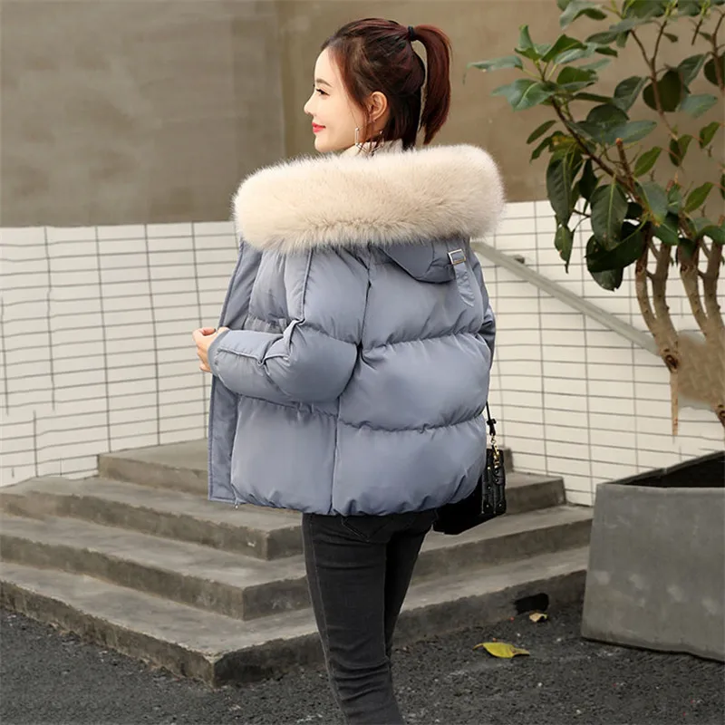 2019 новая короткая зимняя куртка Топы женская утепленная теплая верхняя одежда