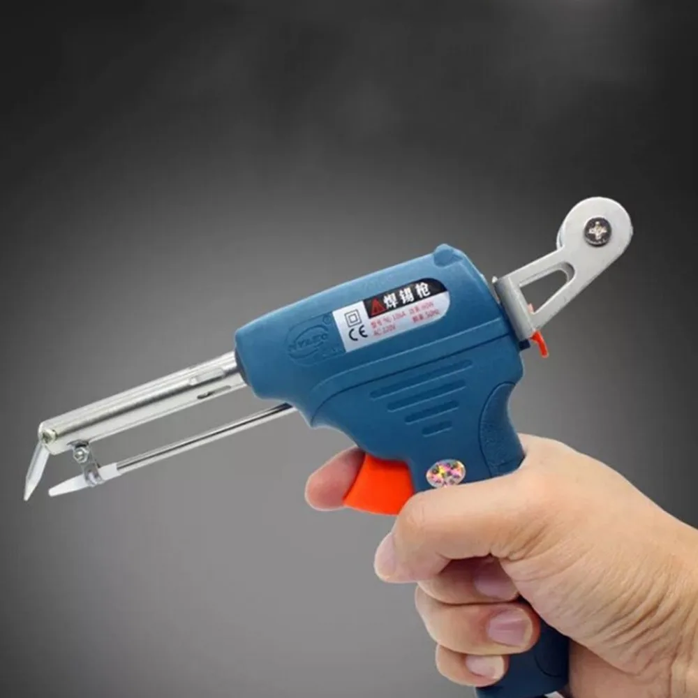 

110V 60W Manual US Plug Tin Gun Suction Tin Device Electric Welding Gun Tool Automatic Send Tin Soldering Iron Gun Solder Tools