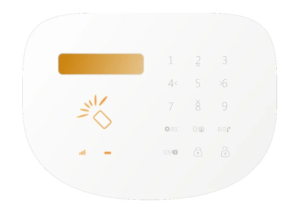 Сенсорная клавиатура GSM сигнализация Поддержка функции RFID/мобильное приложение