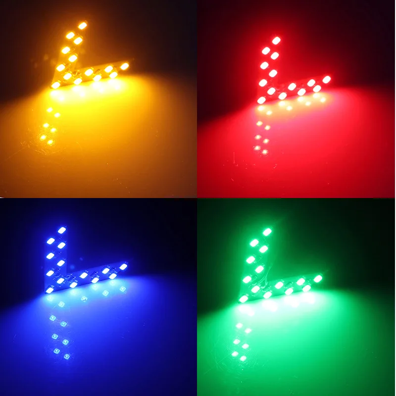 2 шт./лот Автомобильный свет 14 SMD Светодиодная Стрелка Панель для автомобиля