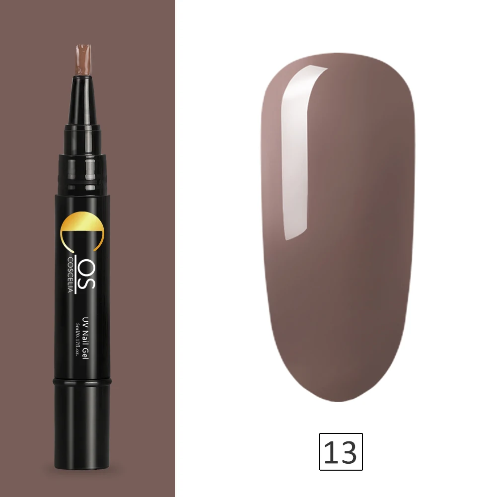 013 Coscelia Новые 3 в 1 шаг ногтей Гель-лак one Step ручка Лаки гибрид без необходимы вещи наивысшего база легко Применение УФ Гель-лак для ногтей ручка для нейл-арта - Цвет: 013