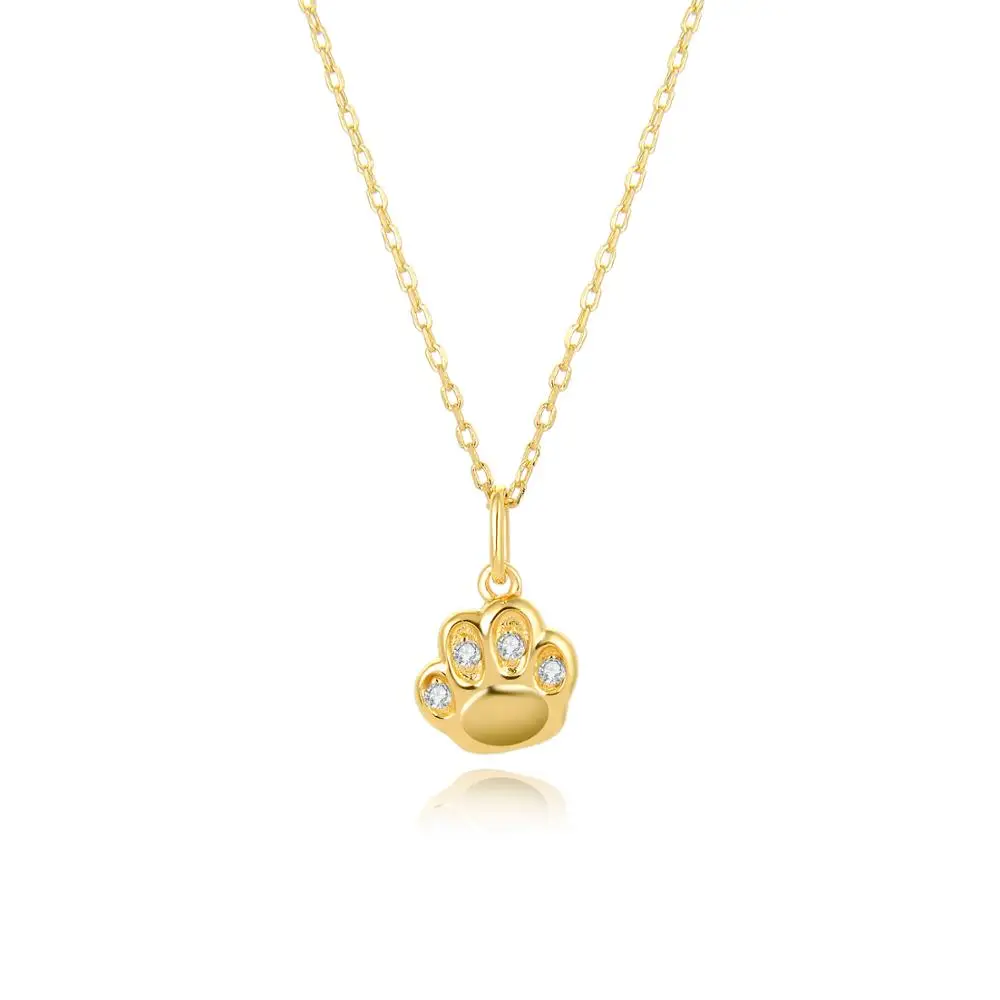 Singreal Cute Animal Charm Necklace Claw S925 Sterling Dog Cat Paw Print for Women Jewelry Anniversary Gift 2019 | Украшения и