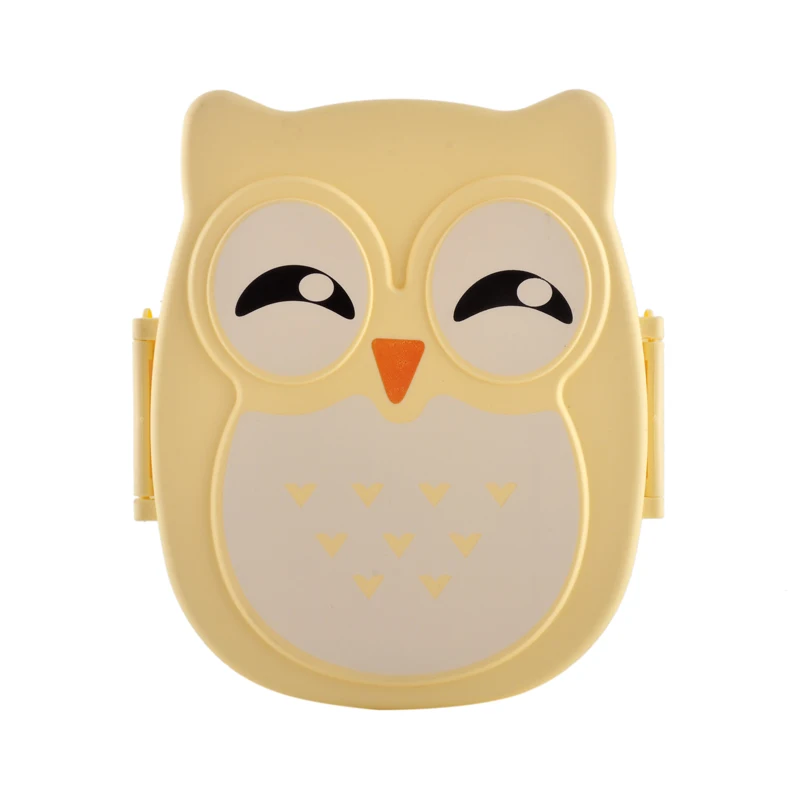 2 слоя столовая посуда Ланчбокс мультфильм сова пищевой контейнер для хранения