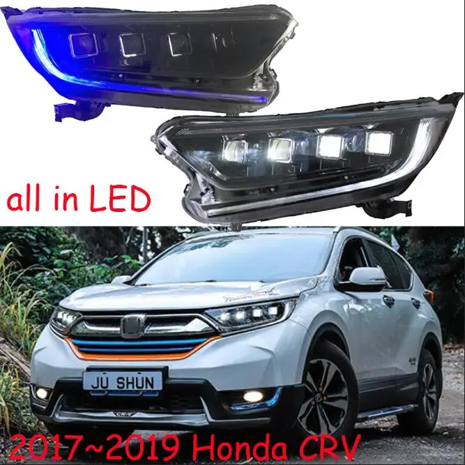 Model1 style 2019y автомобильный Бумер головной свет для Honda CR-V CRV фары автомобильные аксессуары светодиодный DRL Противотуманные фары для CR V CRV фары - Цвет: Model1 style
