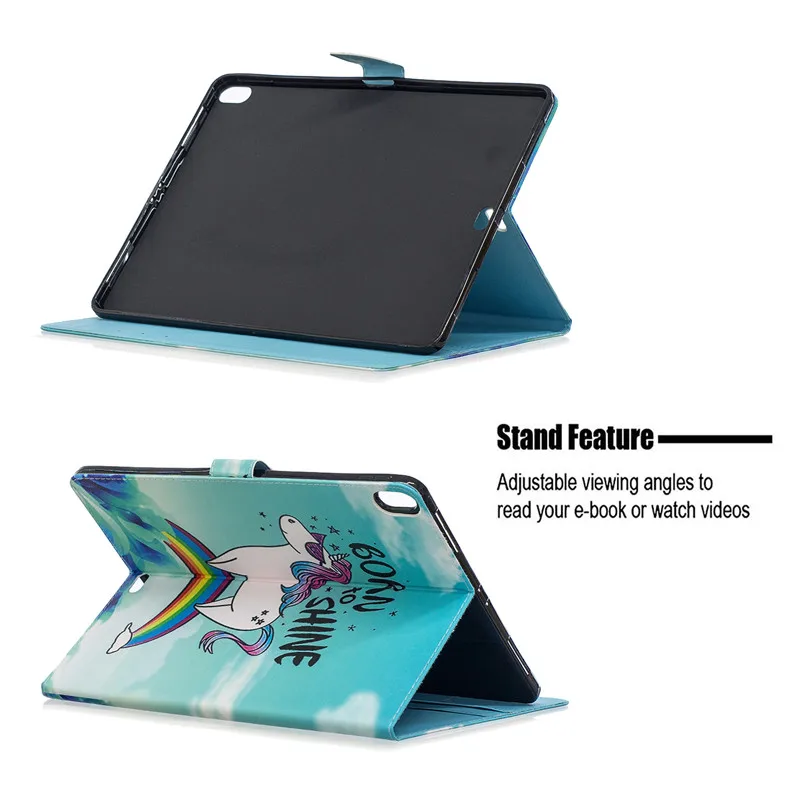Чехол для планшета iPad Pro 12 9 2018 чехол Kawaii Единорог кошка щенок кожаный A1876 /A1895
