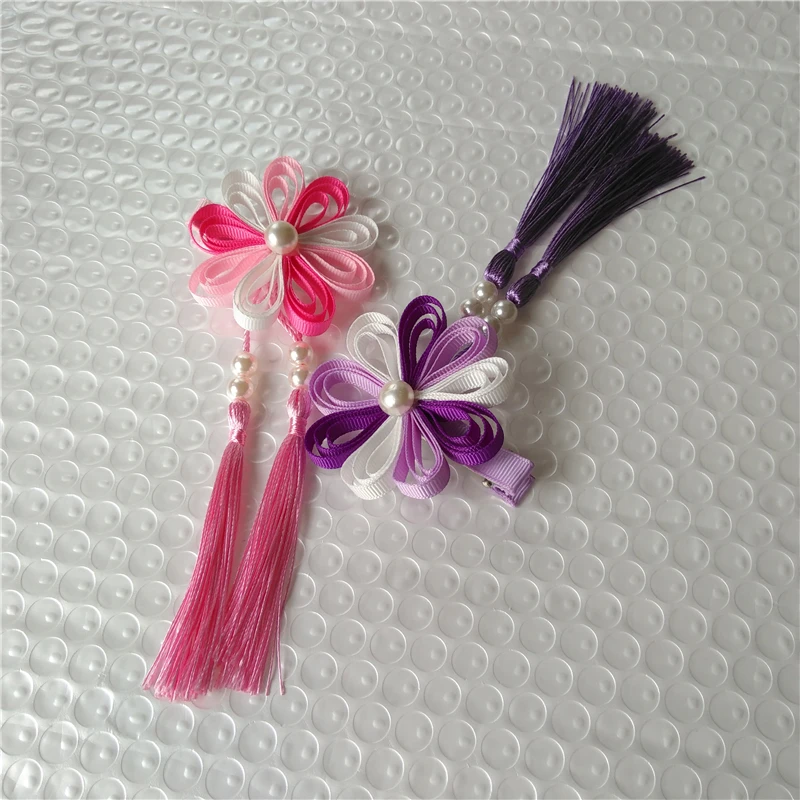 Кимоно ручной работы в японском стиле аксессуары для волос цветок Классическая