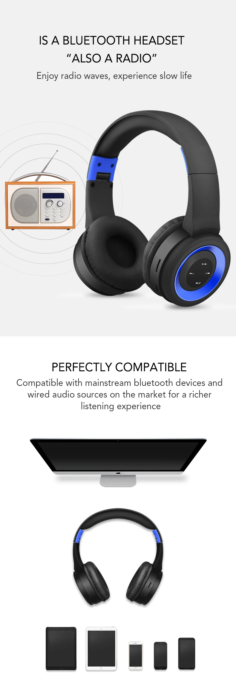 NFUNGYK TR905 Bluetooth наушники Спорт Поддержка TF FM радио для iphone xiaomi компьютер лучшие беспроводные наушники с микрофоном