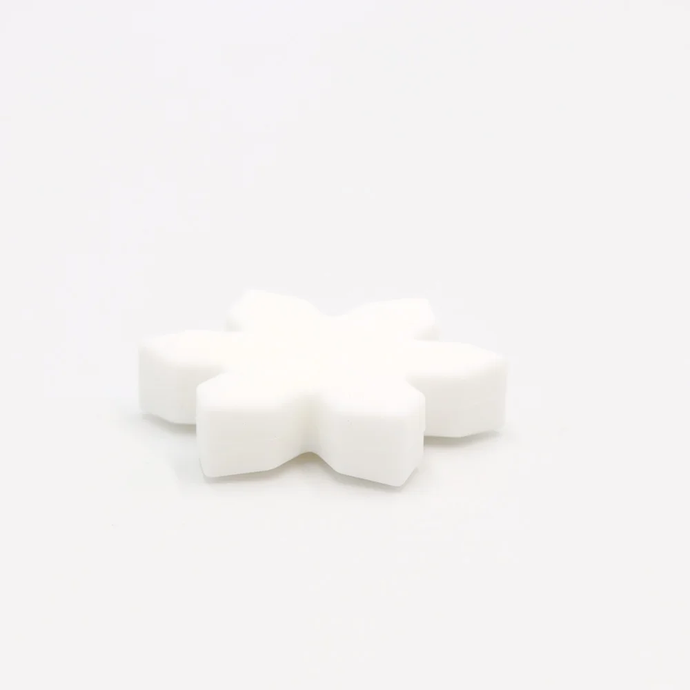 50 шт. силиконовые бусины в форме снежинки для изготовления ювелирных изделий |