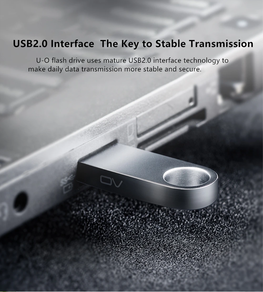 OV 8 г 16 г 32 г 64 г флеш-накопитель USB2.0 интерфейс U диск серебристый металл прочный простой модный для настольных компьютеров, ноутбуков и т. Д