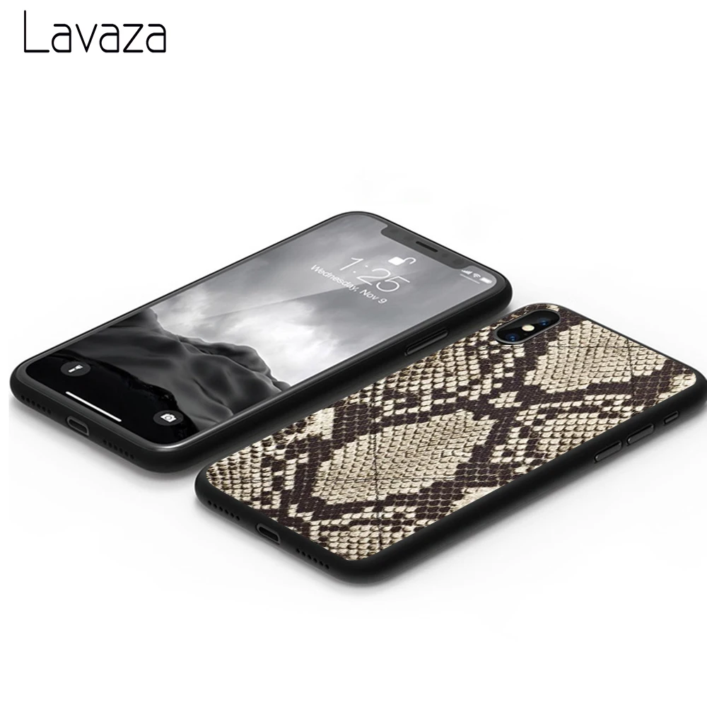 Lavaza Snake skin Soft Silicone Case Cover for Apple iPhone 5 5s 6 6S 7 8 Plus 5S SE X XS MAX XR Cases |