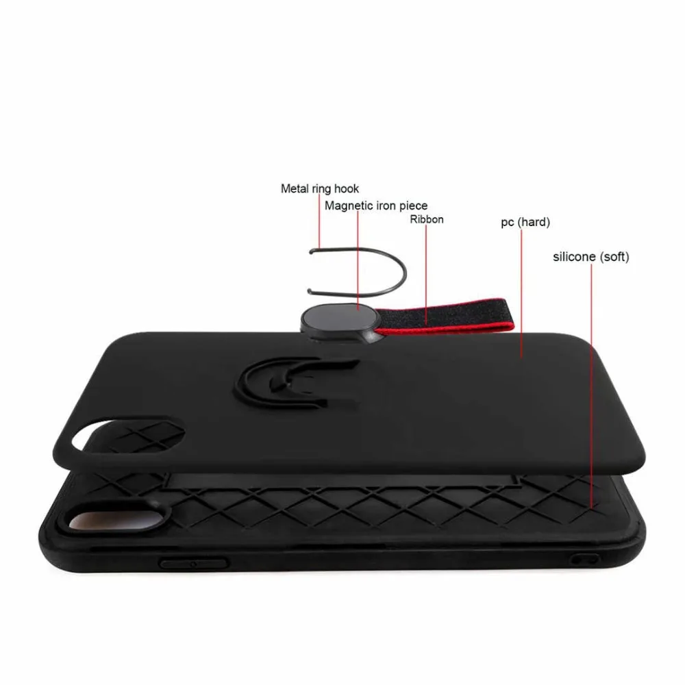 Чехол для телефона IMIDO iPhone X XS MAX XR 8 7 6 6S Plus 5 5S SE силиконовый чехол-подставка из ТПУ |
