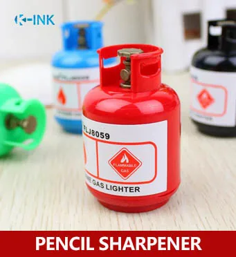 

24pcs/set Gas Canister Shaped Pencil Sharpener , Double Hole , Packed by Box