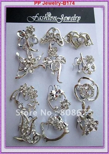 Серебряные цветные прозрачные стразы Смешанная маленькая брошка на заколках