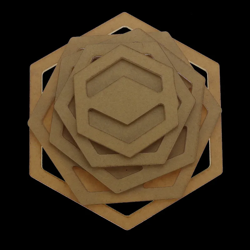 hexagon Высокое качество DIY ткань акриловое одеяло и круг Лекало для пэчворка линейка - Цвет: hexagon