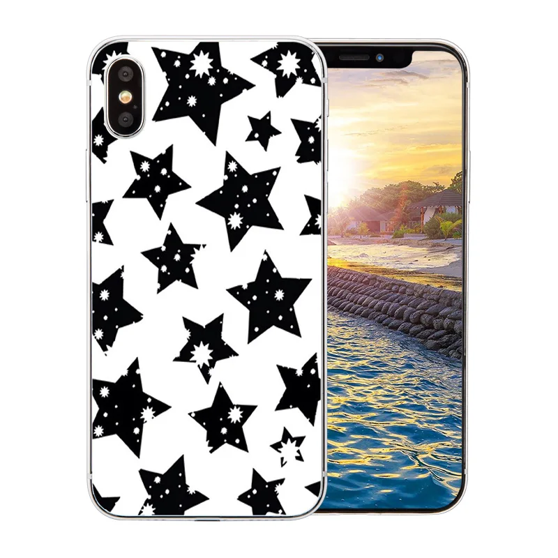 Чехол для телефона Apple iPhone 7/8 Plus X 10 цветной узор 5C 5S SE 6 6S задняя крышка Мягкий