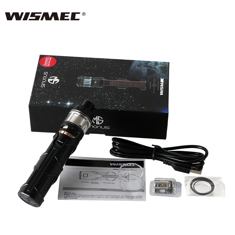 USA Warehouse Wismec SINUOUS SW Kit с атомайзером Elabo 2 мл/4 мл 50 Вт Встроенный аккумулятор 3000 мАч