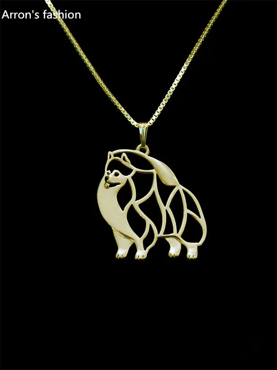 Модные милые ювелирные изделия с подвеской из померанского золота и серебра для