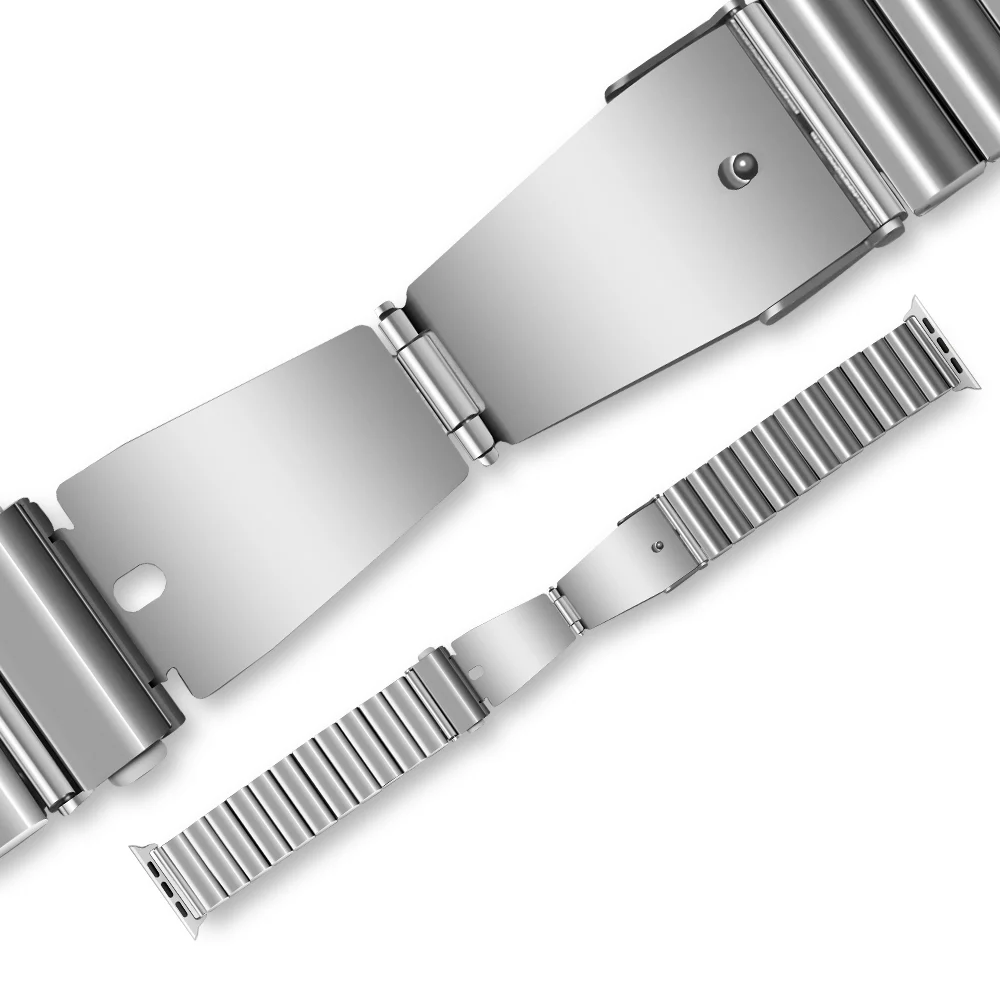 Ремешок из нержавеющей стали для apple watch праздничный браслет iWatch 4 40 мм 44 38 42 |