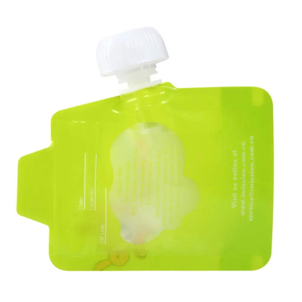 8 шт./лот многоразовые мешочки для еды с двойной молнией младенцев Легкая очистка