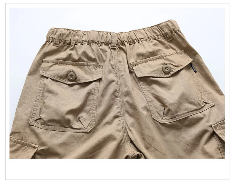 2017 новые летние военные полукарго брюки мужские хлопковые мульти-карманы