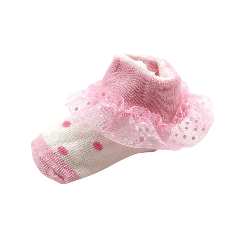 Малыши Младенцы Хлопковые короткие носки детские Обувь для девочек принцессы