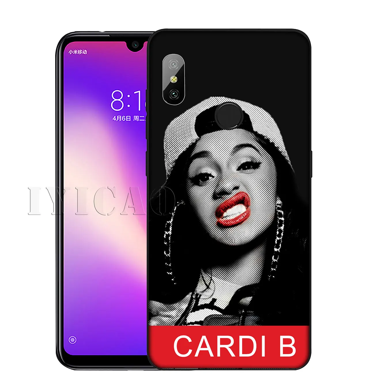 IYICAO CardiB pop Cardi B Мягкий силиконовый чехол для телефона Xiaomi Redmi K30 K20 8A 7A 6A 5A S2 GO Note 8 8T 7 5