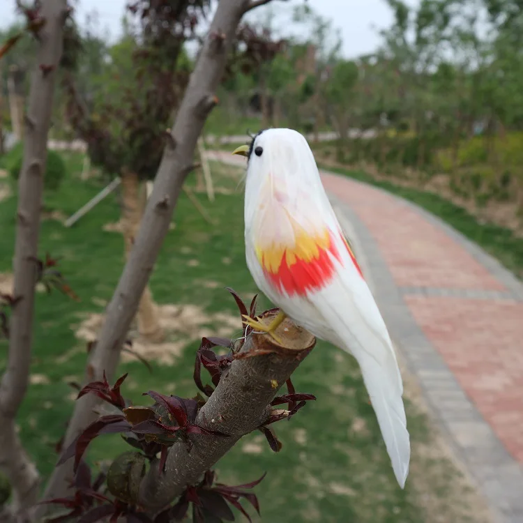 Пластиковые пенопластовые и Искусственные Птицы цветные белые перья маленькая